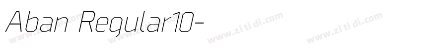 Aban Regular10字体转换